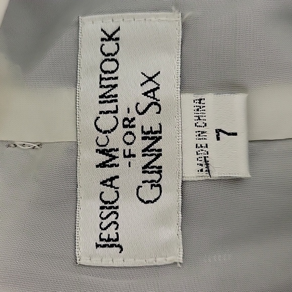 Gunne Sax Y2k Strapless Black and White Polka Dot Dress Sz 7. Polyester - Picture 7 of 9